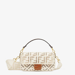 Fendi Canvas Bag With Embroidery