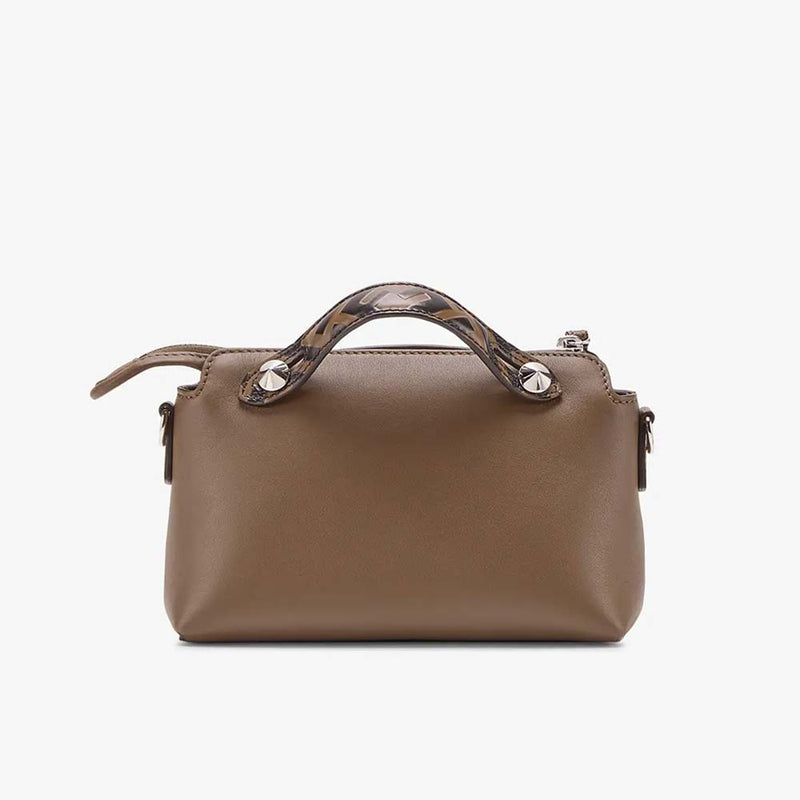 BY THE WAY MINI Small Brown Leather Boston Bag
