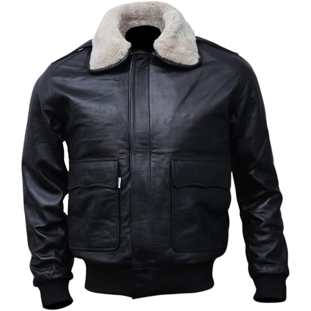 Mens A-2 Flight Bomber Leather Jacket