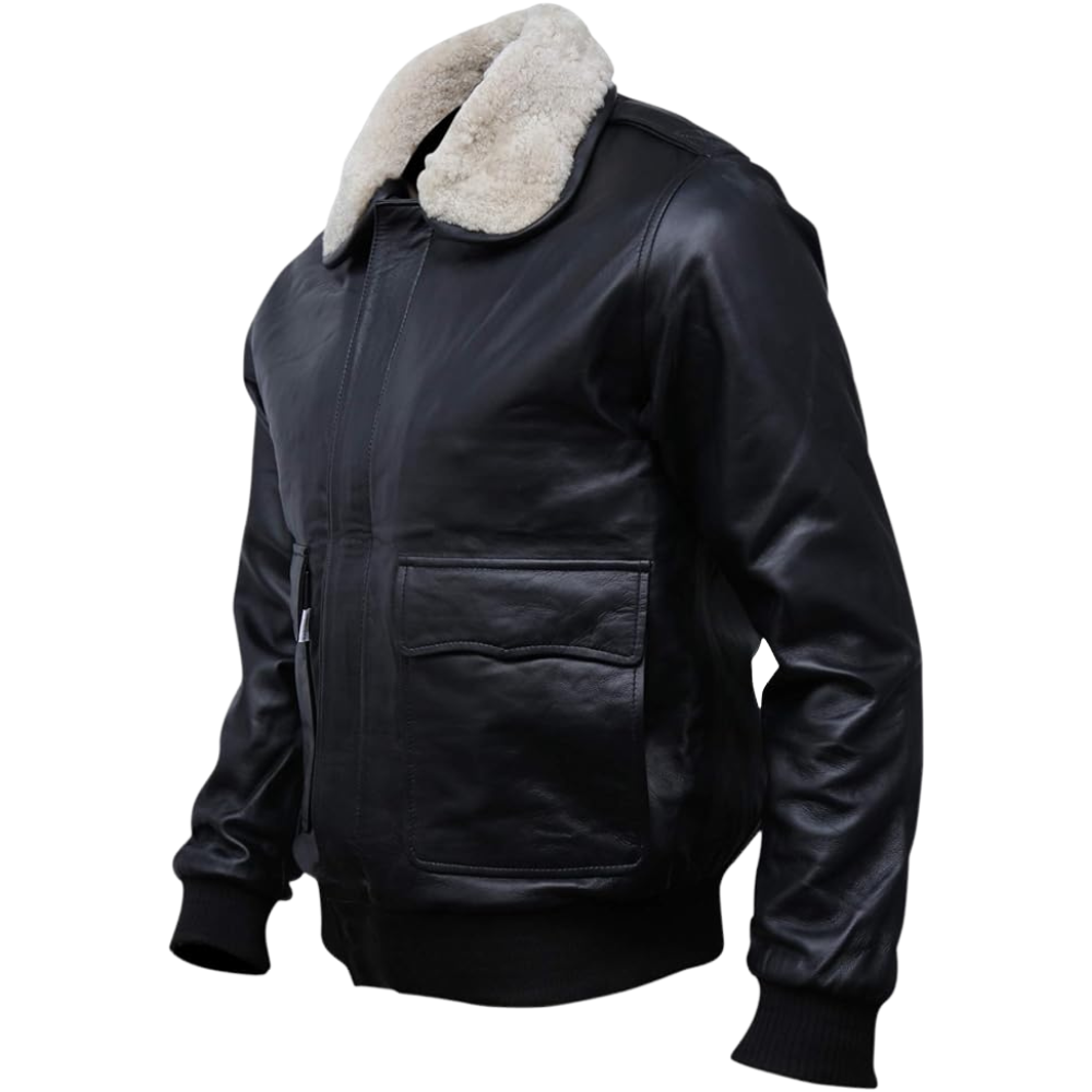 Mens A-2 Flight Bomber Leather Jacket