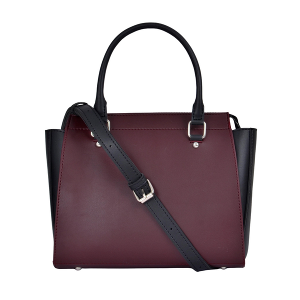 Burgundy Classic Top-Handle Bag