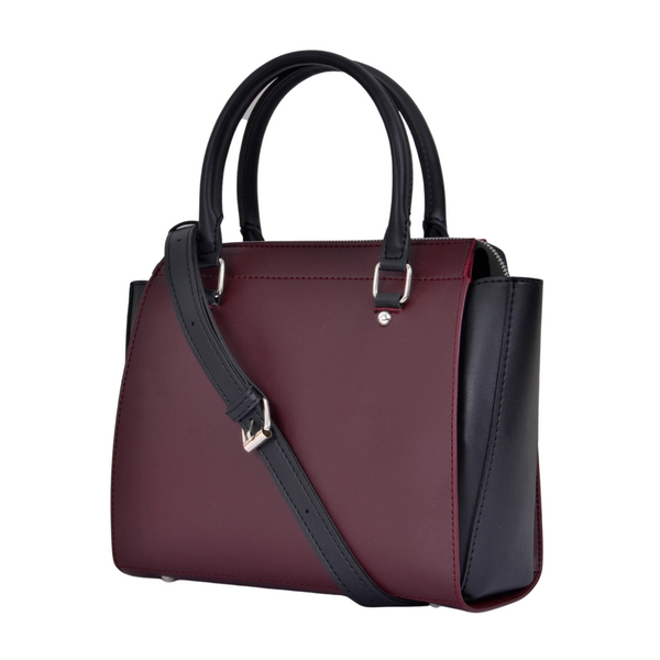 Burgundy Classic Top-Handle Bag