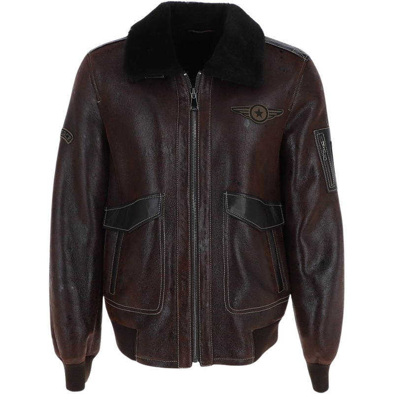 Men's Aviator Leather Jacket