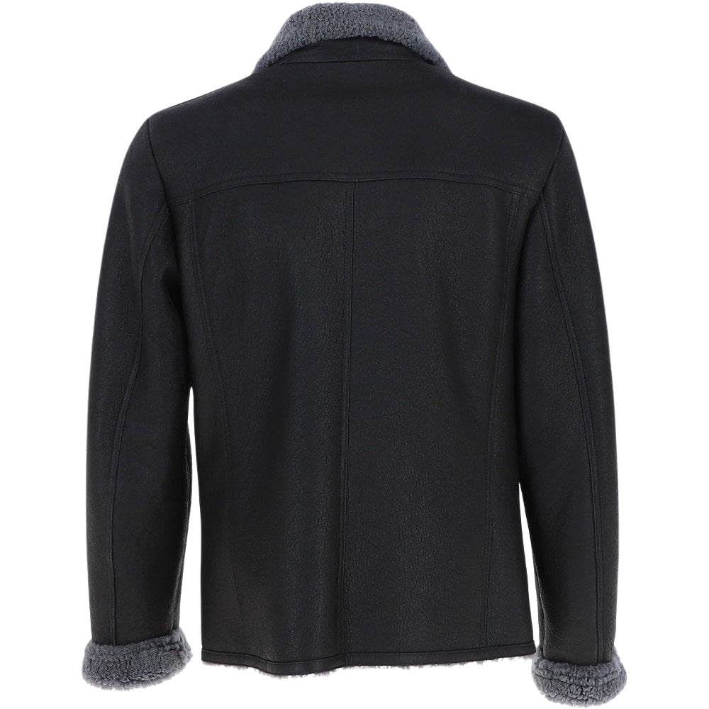 Black Sheepskin Pilot Jacket