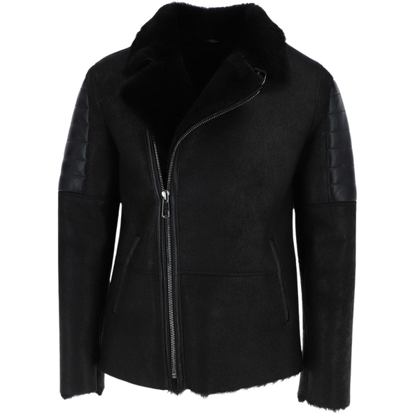 Men's Luxury Black Wool Jacket