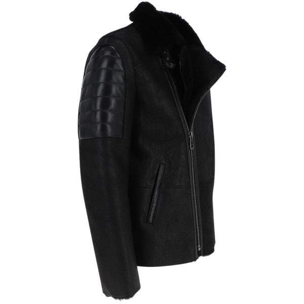Men's Luxury Black Wool Jacket