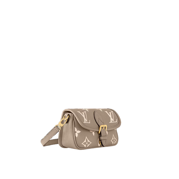 Nano Diane Bicolor Monogram Empreinte Leather Bag