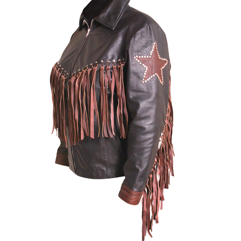Feather Skin Ladies Leather Jacket